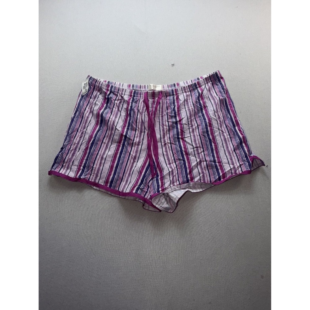 High Sierra Sleep Shorts Womens Large Multicolor Striped Good Drawstring 16605